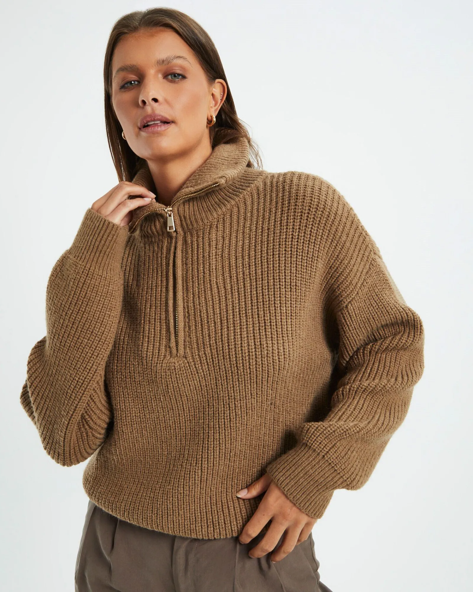 ezra_half_zip_knit_pull_o_0-1.webp Fashion SUBTITLED Ezra Half Zip Knit Pull Over Hazelnut