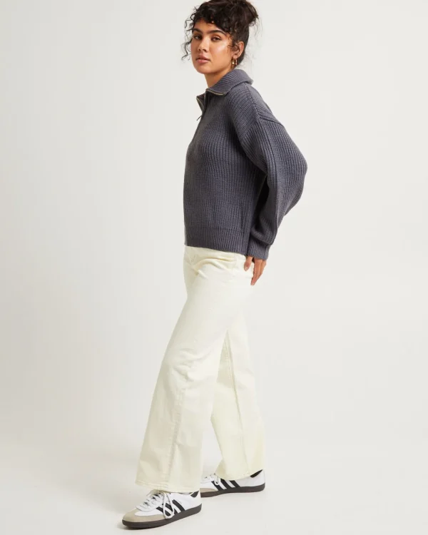 Best Sale SUBTITLED Ezra Half Zip Knit Pull Over