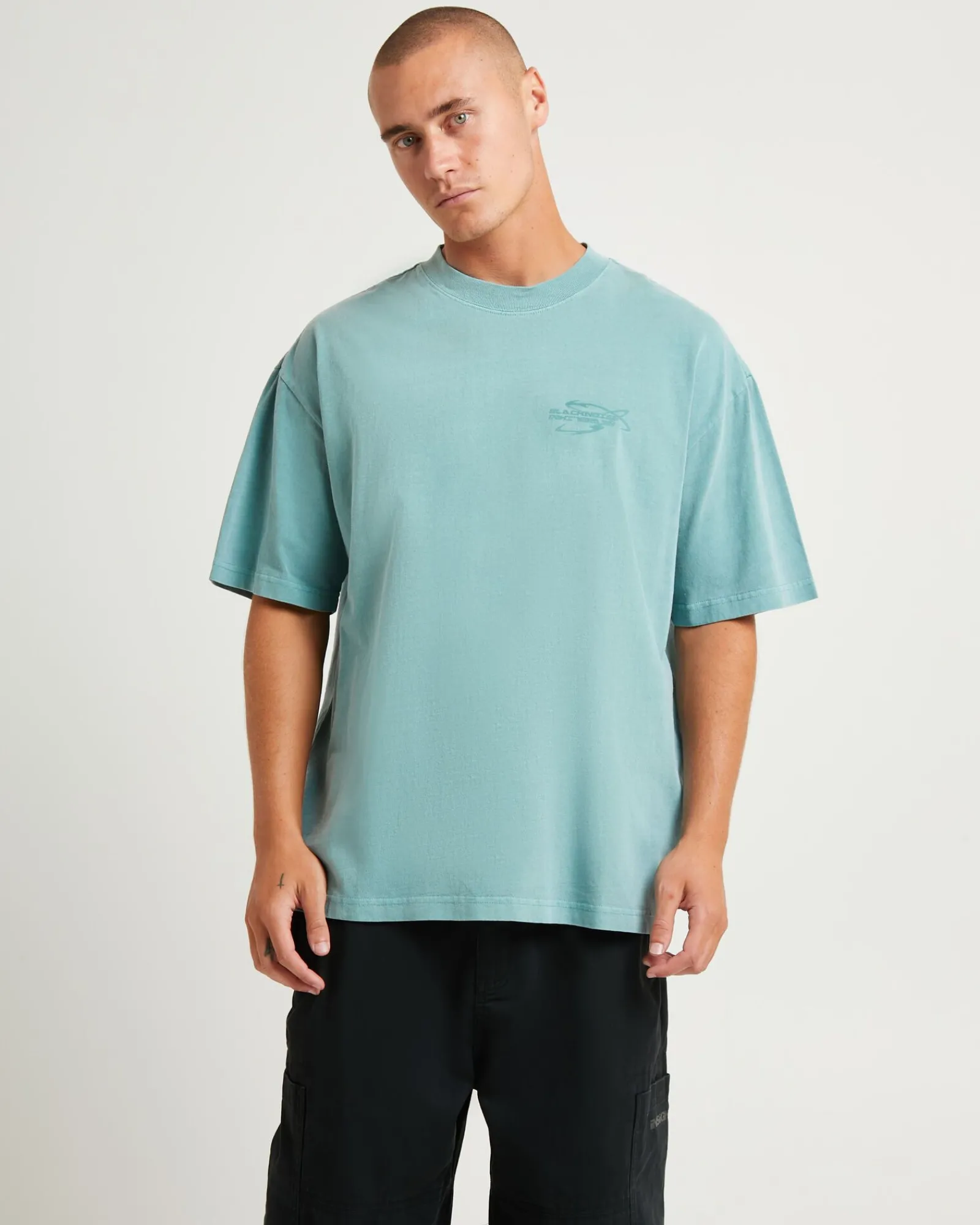 facility_short_sleeve_tsh_0.webp Sale BLACK NOISE WHITE RAIN Facility Short Sleeve T-Shirt