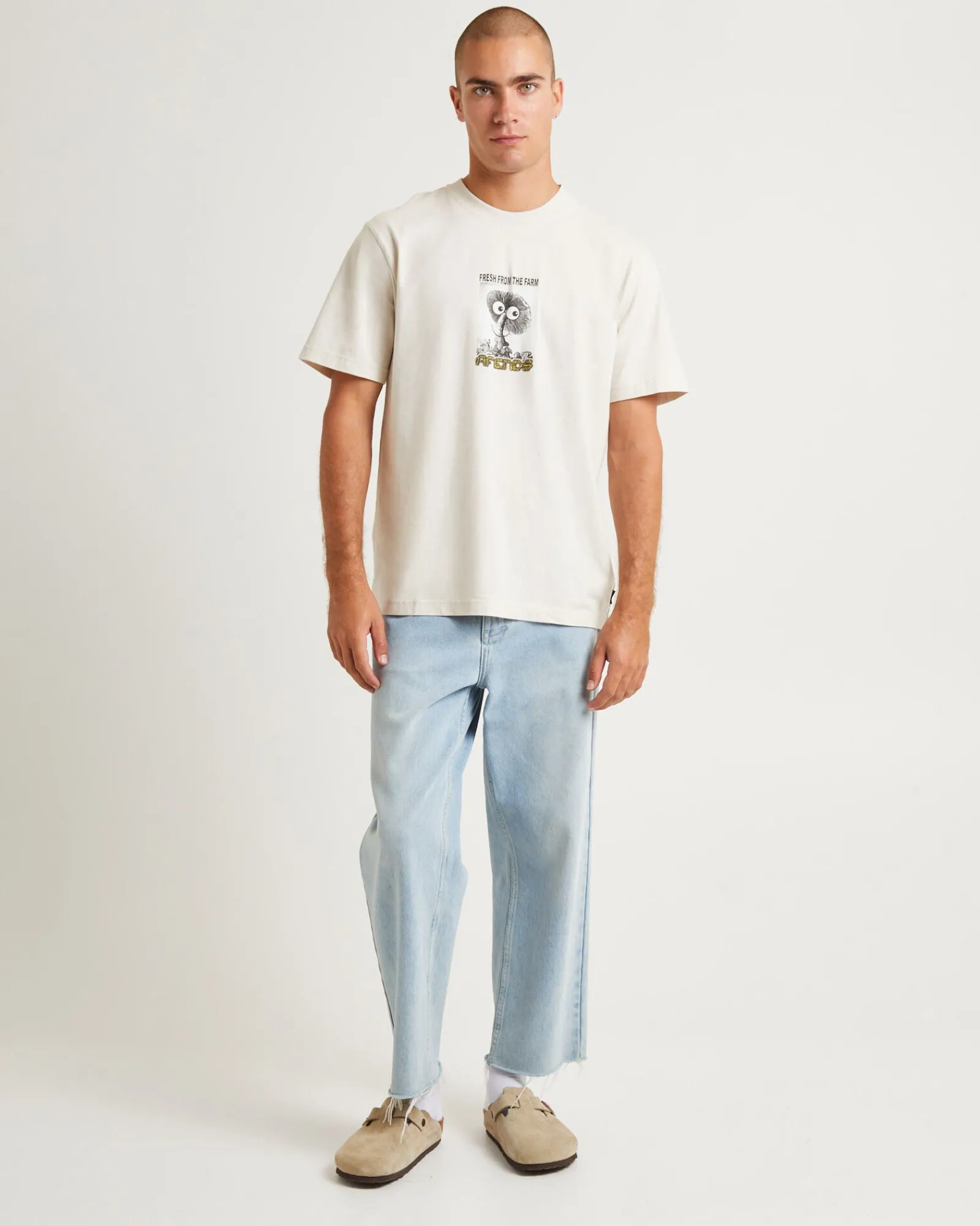farm_fresh_recycled_retro_2.webp Flash Sale AFENDS Farm Fresh Recycled Retro Fit T-Shirt Moonbeam