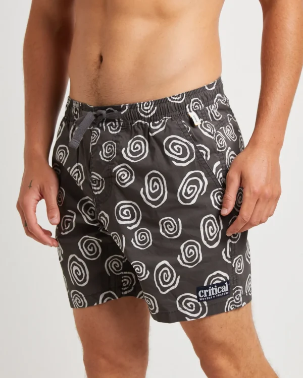 Sale THE CRITICAL SLIDE SOCIETY Feral Trunk Shorts In Black