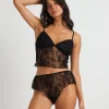 Outlet LOVE NOTES Fifi Fine Lace Cami In Black