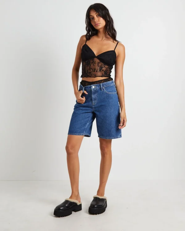 Outlet LOVE NOTES Fifi Fine Lace Cami In Black