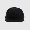Hot NEW ERA 9Fifty Los Angeles Dodgers Snapback Black On Black