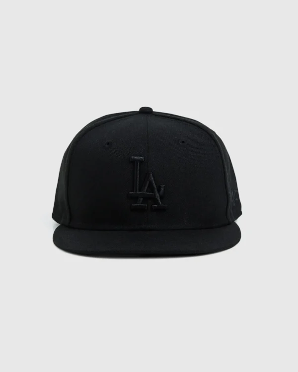 Hot NEW ERA 9Fifty Los Angeles Dodgers Snapback Black On Black