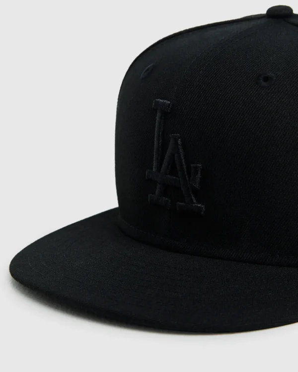 Hot NEW ERA 9Fifty Los Angeles Dodgers Snapback Black On Black