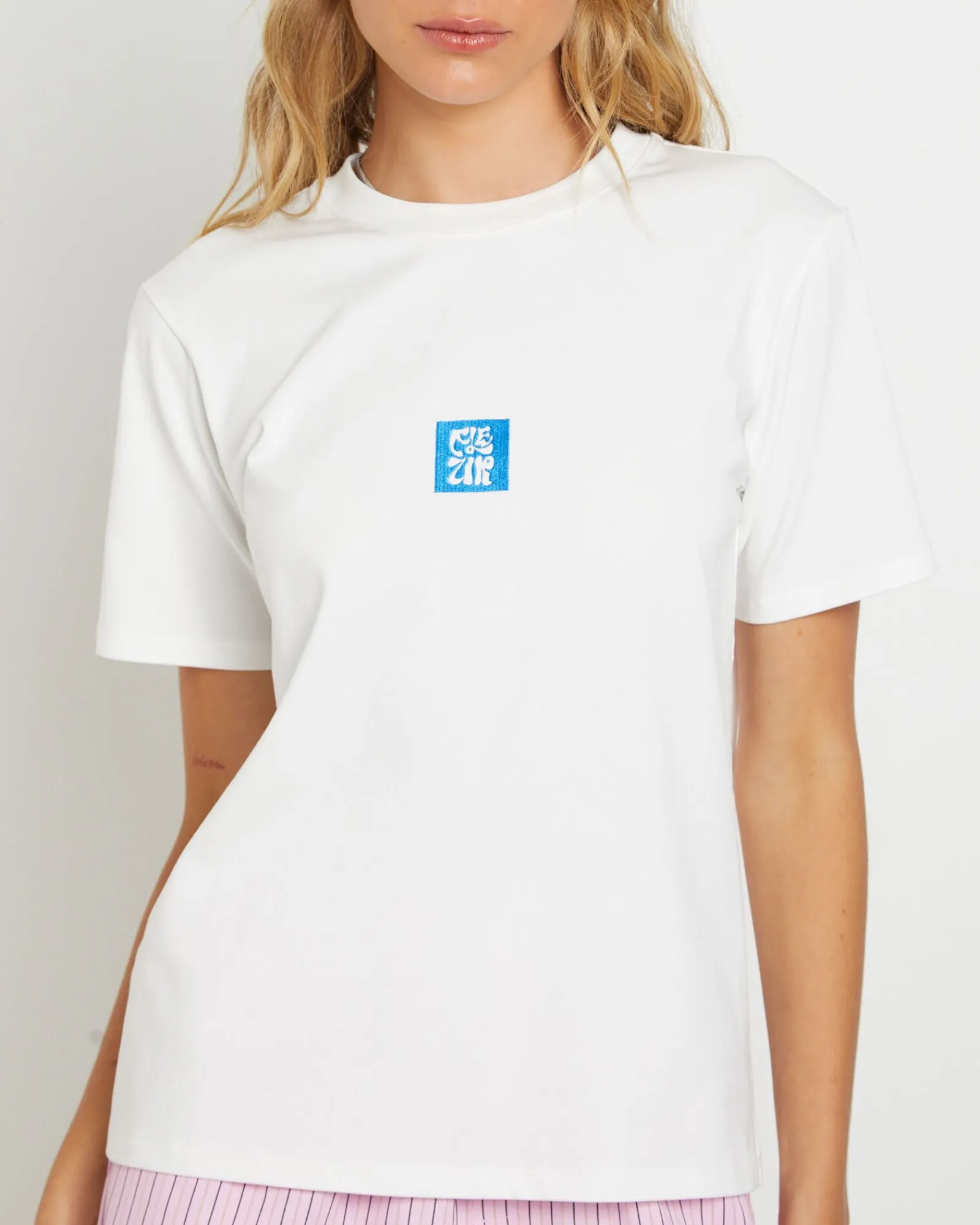fleur_short_sleeve_tshirt_5.webp Clearance FLEUR BY BLANCA STUDIO Fleur Short Sleeve T-Shirt In White