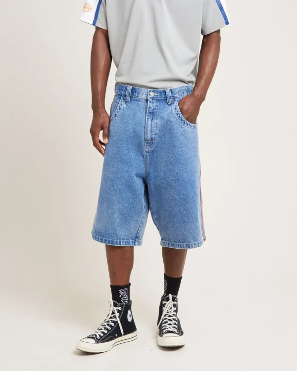 Cheap RUSTY Flip Daddy Draggin Denim Jorts Middy Blue