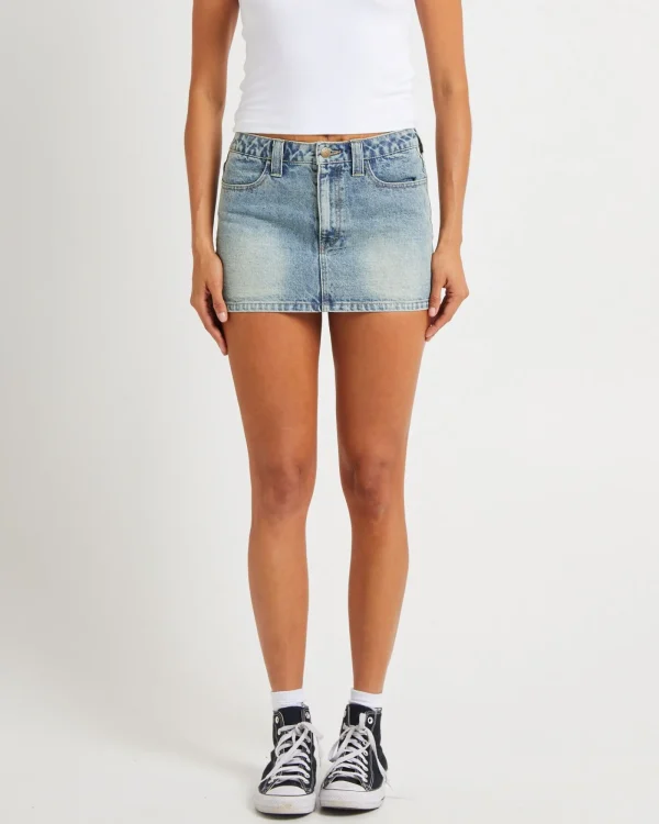 Online RUSTY Flip Mommy Tapeless Mini Denim Skirt