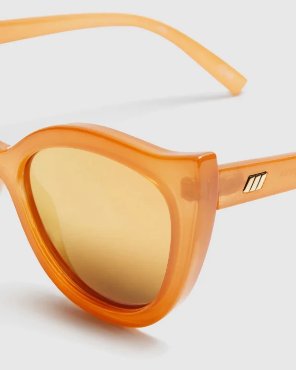 Online LE SPECS Flossy Sunglasses Ochre Yellow