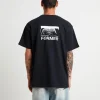 New FORMER Fractional Short Sleeve T-Shirt In Black
