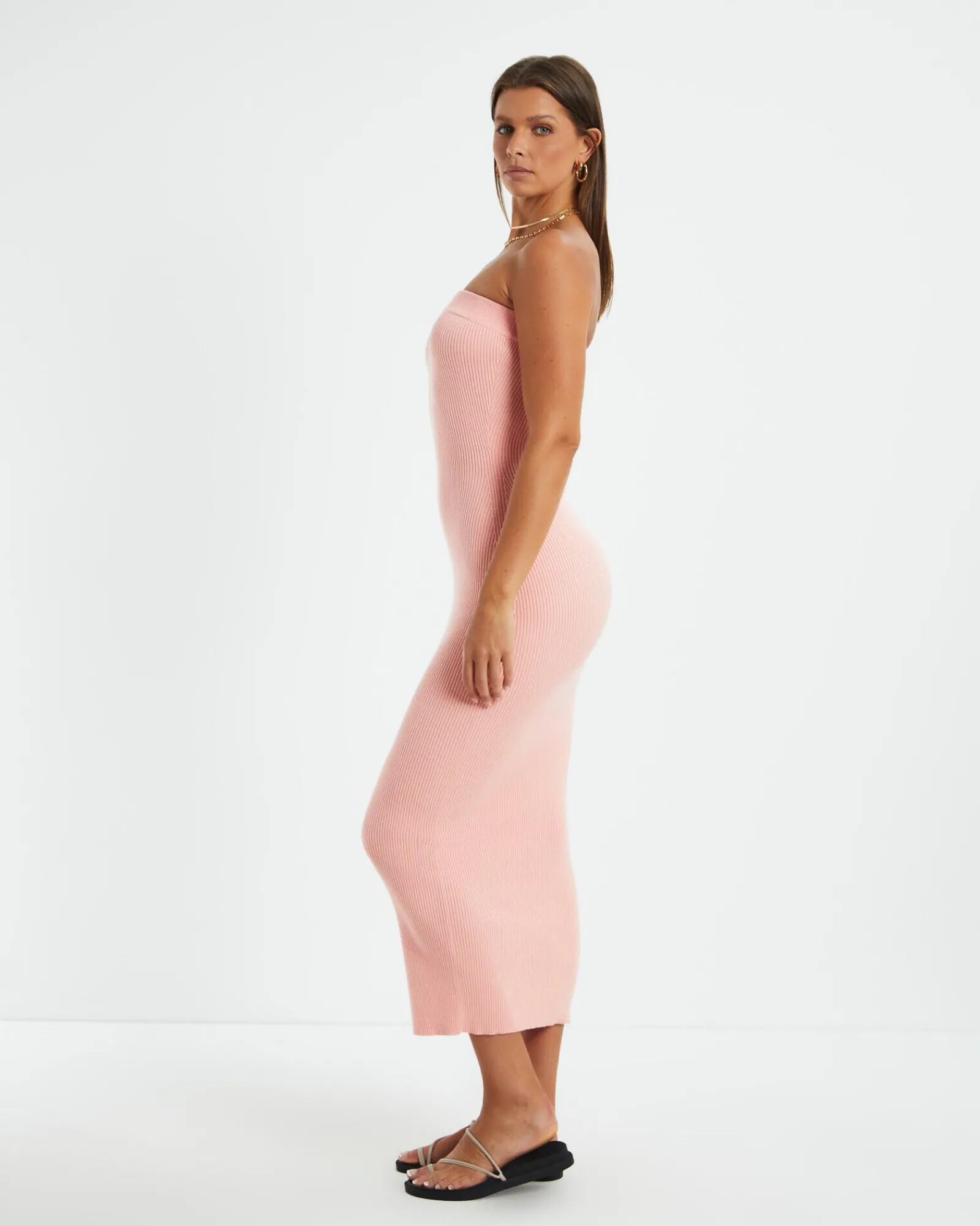 freya_knit_midi_dress_pin_3.webp New CHARLIE HOLIDAY Freya Knit Midi Dress Pink Punch