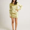 Online ALICE IN THE EVE Freya Satin Slip Mini Skirt