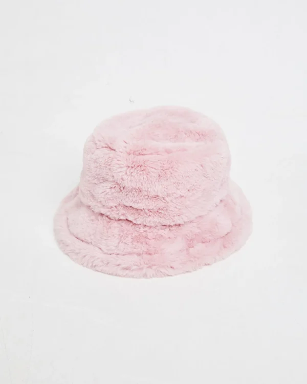 Discount INSIGHT Fuzzy Bucket Hat Pink