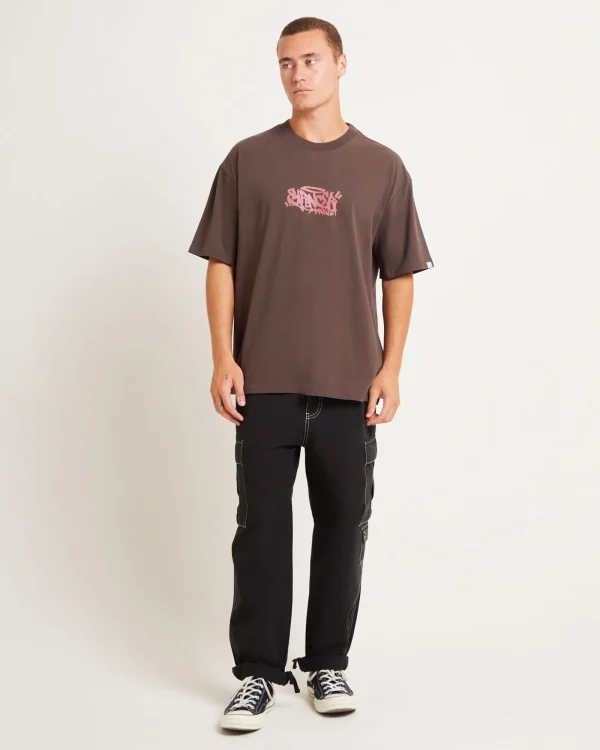 Outlet SPENCER PROJECT Gaffer Surplus Short Sleeve T-Shirt In Brown