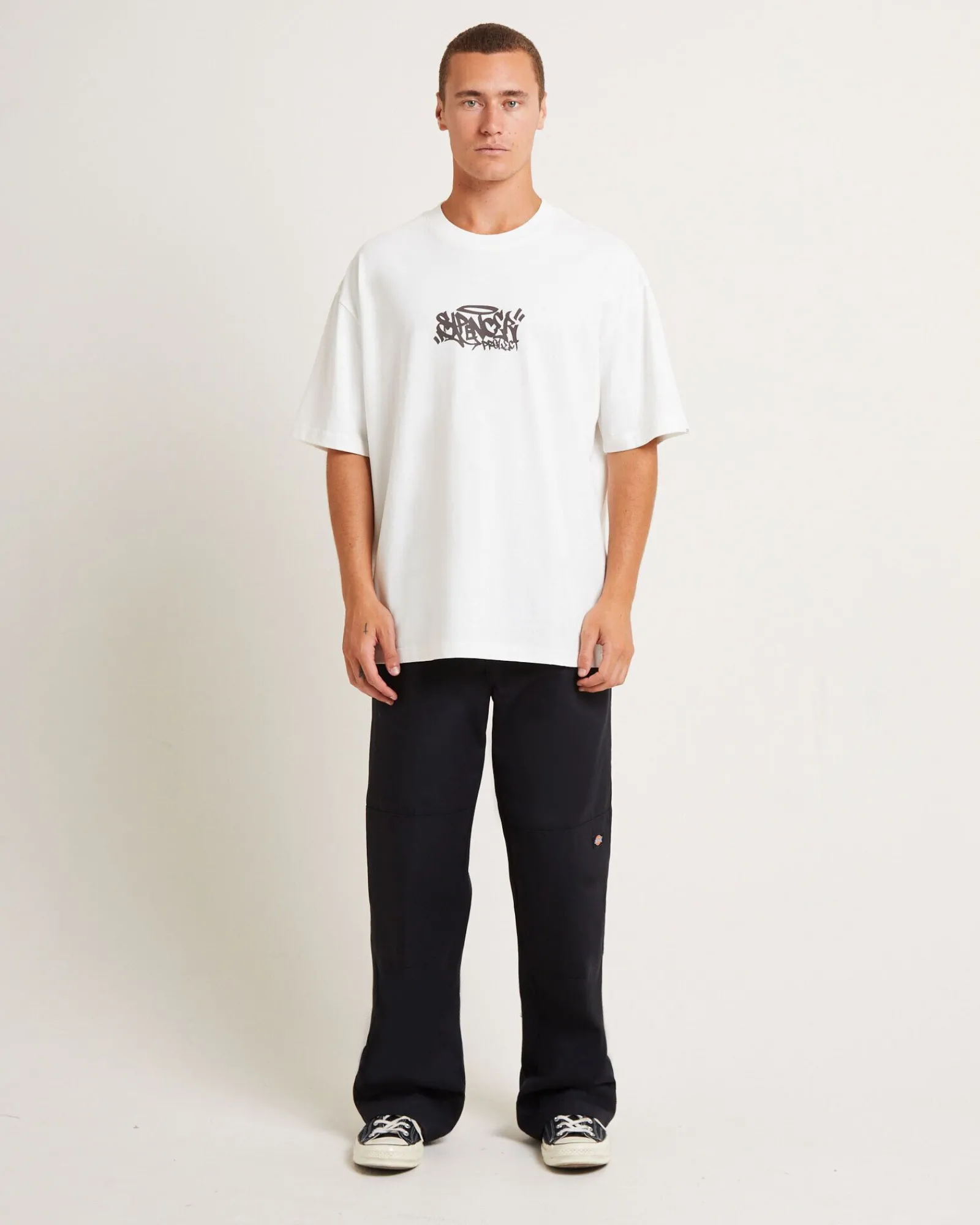 gaffer_surplus_short_slee_2.webp Shop SPENCER PROJECT Gaffer Surplus Short Sleeve T-Shirt In Brown