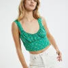 Hot MOTEL ROCKS Gladis Top Paisley Green