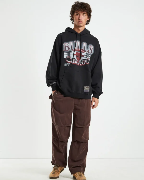 Online MITCHELL & NESS Glow Arch Hoodie Chicago Bulls Faded Black