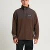 Clearance AFENDS Gothic Recycled Fleece Pullover Coffee