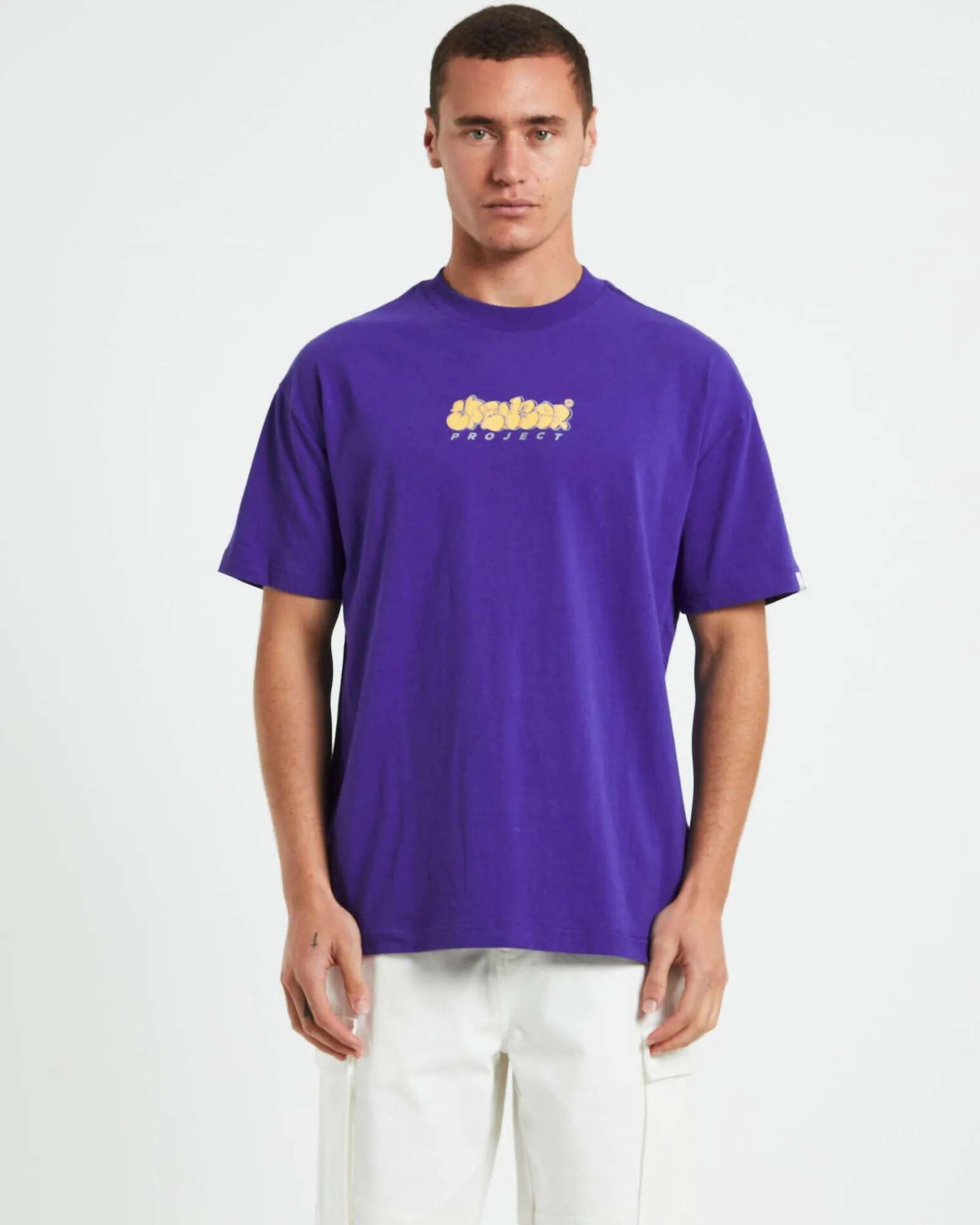 graffer_short_sleeve_tshi_0.webp Hot SPENCER PROJECT Graffer Short Sleeve T-Shirt In Navy