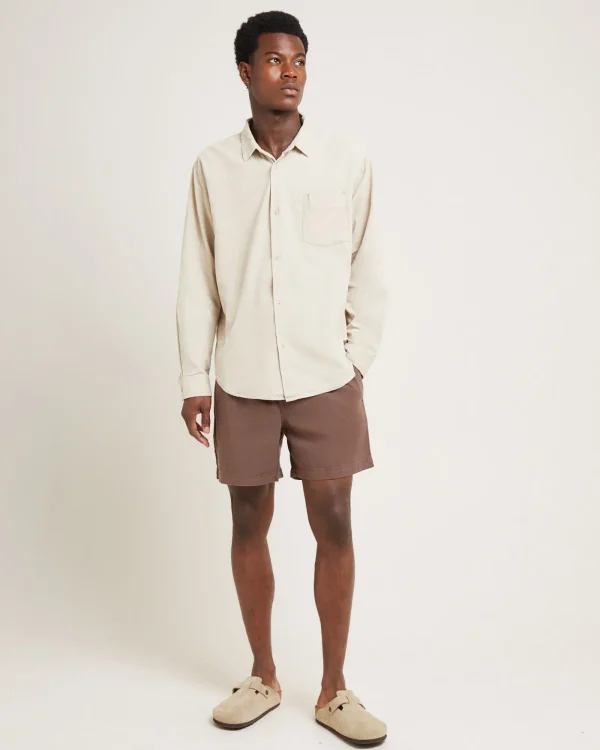 Best ARVUST Grover Cord Long Sleeve Shirt Natural