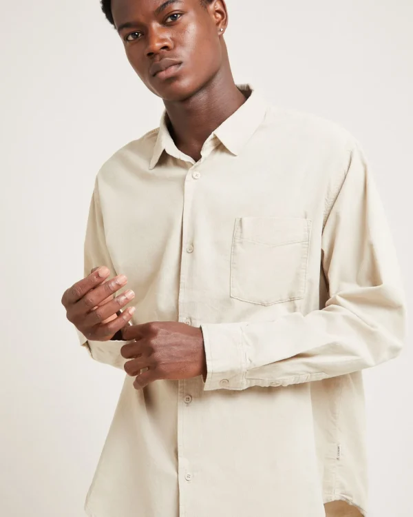 Best ARVUST Grover Cord Long Sleeve Shirt Natural