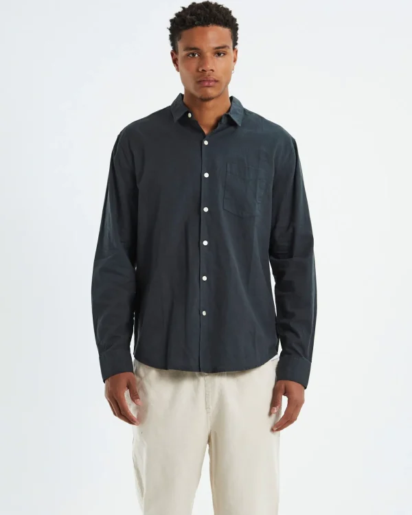 Cheap ARVUST Grover Long Sleeve Shirt Black