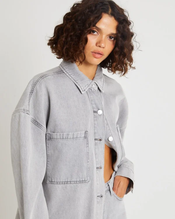Store INSIGHT Hailey Denim Shirt Jacket