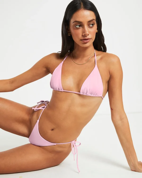 Online SUBTITLED Halter Bikini Top In Baby Pink