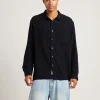 Cheap ARVUST Harrison Linen Long Sleeve Shirt In Black