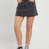 Flash Sale INSIGHT Hattie Denim Mini Skirt In After Dark Black