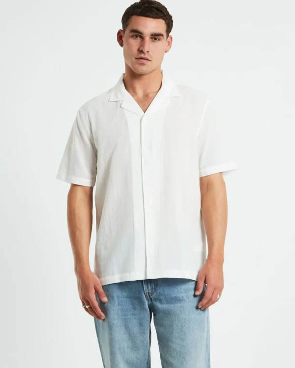 Hot ARVUST Heggie Short Sleeve Resort Shirt White