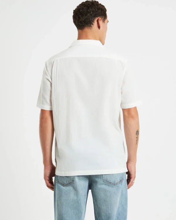 Hot ARVUST Heggie Short Sleeve Resort Shirt White