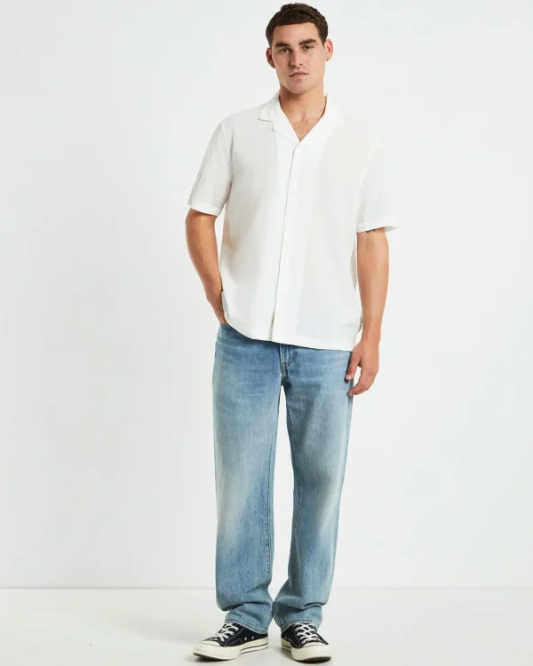 Hot ARVUST Heggie Short Sleeve Resort Shirt White