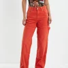 Cheap AFENDS Hemp Denim Workware Jeans Orange