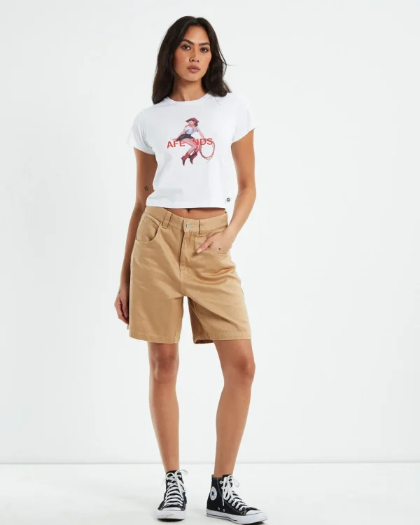 Clearance AFENDS Hemp Workwear Shorts Tan