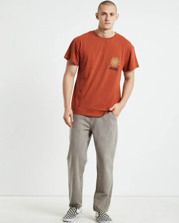 Cheap THE CRITICAL SLIDE SOCIETY Higher Ground Regular Fit Short Sleeve T-Shirt Clay Orange
