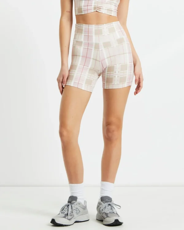 Best Sale SUBTITLED SPORTS CLUB 3" Hot Shorts In Pink Check Assorted