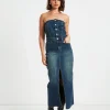 Flash Sale INSIGHT Howdy Denim Tube Midi Dress In Vintage Blue