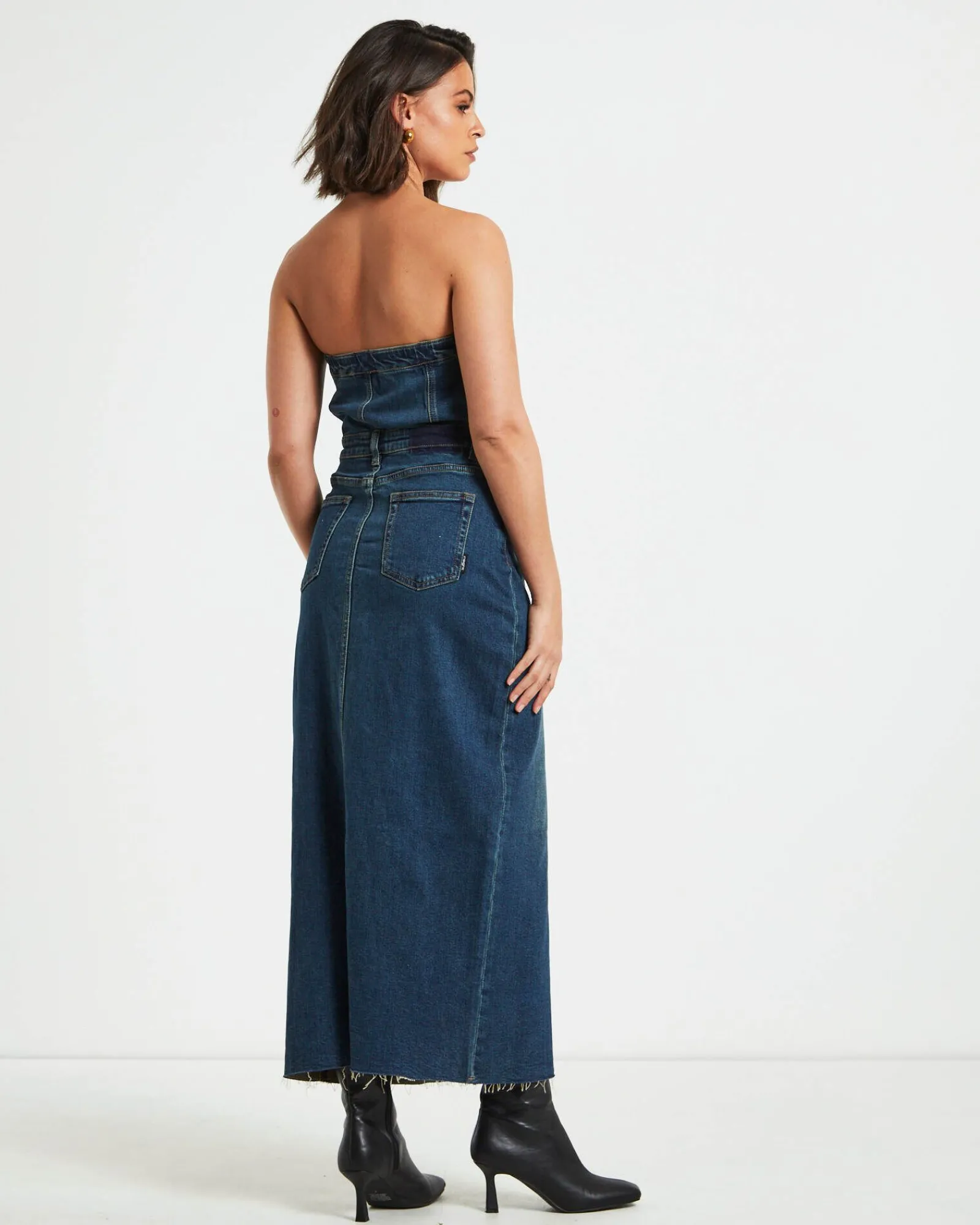 howdy_denim_tube_midi_dre_1.webp Flash Sale INSIGHT Howdy Denim Tube Midi Dress In Vintage Blue