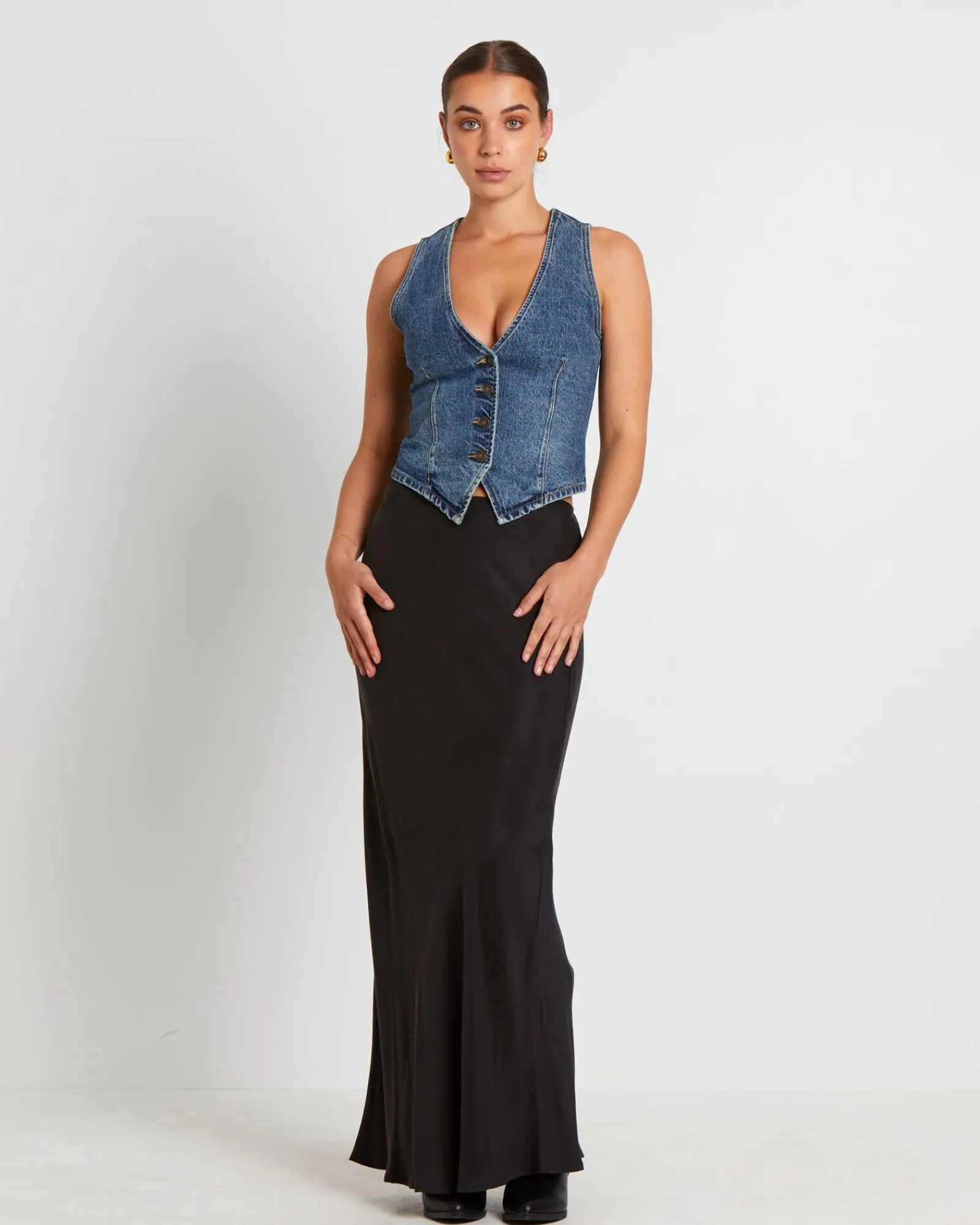 howdy_denim_vest_in_grung_2.webp Discount INSIGHT Howdy Denim Vest In Grunge Blue