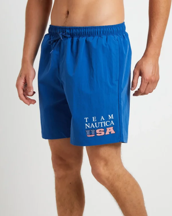 Store NAUTICA Hyron Swimshorts In Cobalt Blue