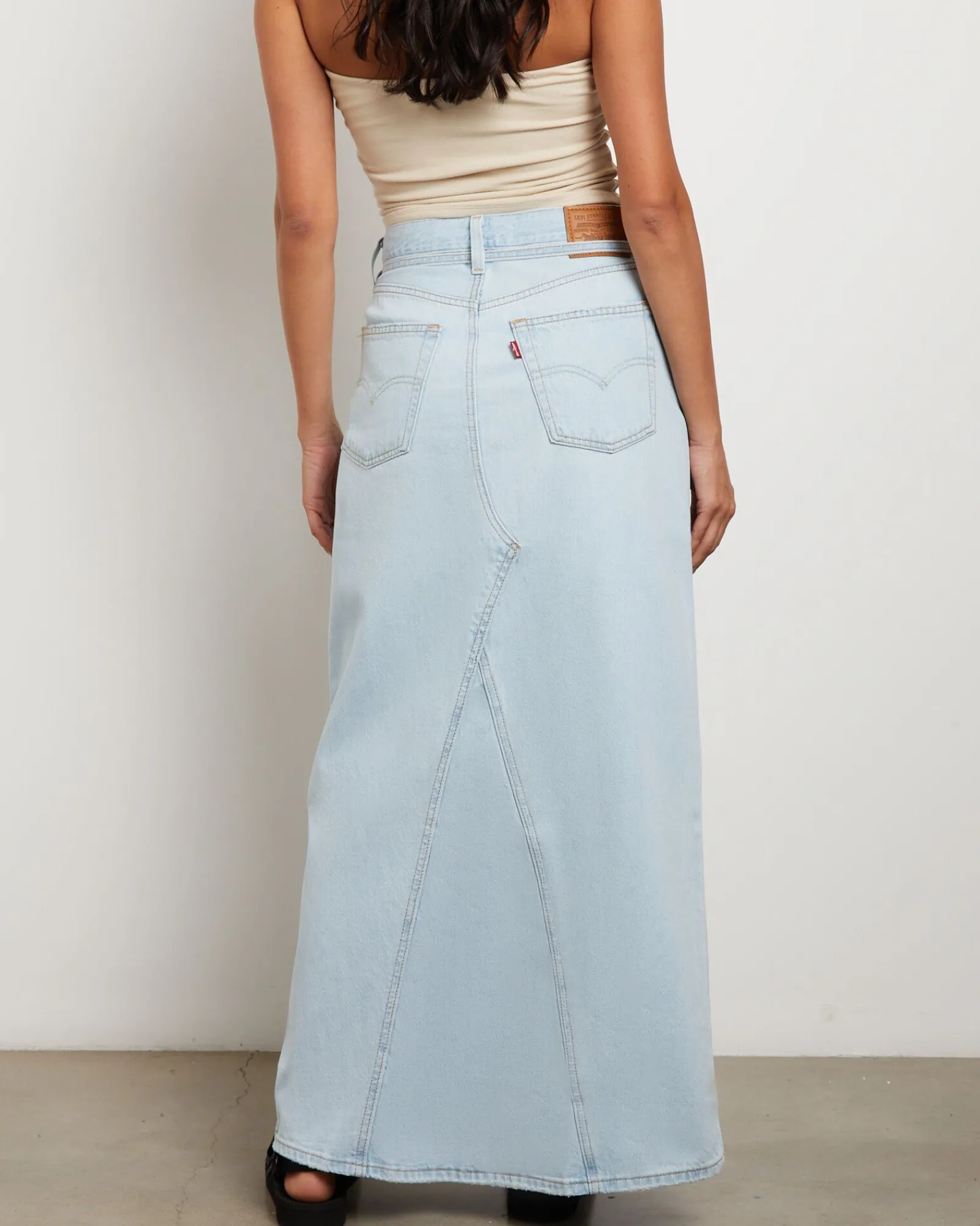 iconic_long_denim_belt_sk_1.webp Hot LEVIS Iconic Long Denim Belt Skirt In So Called Pants Blue