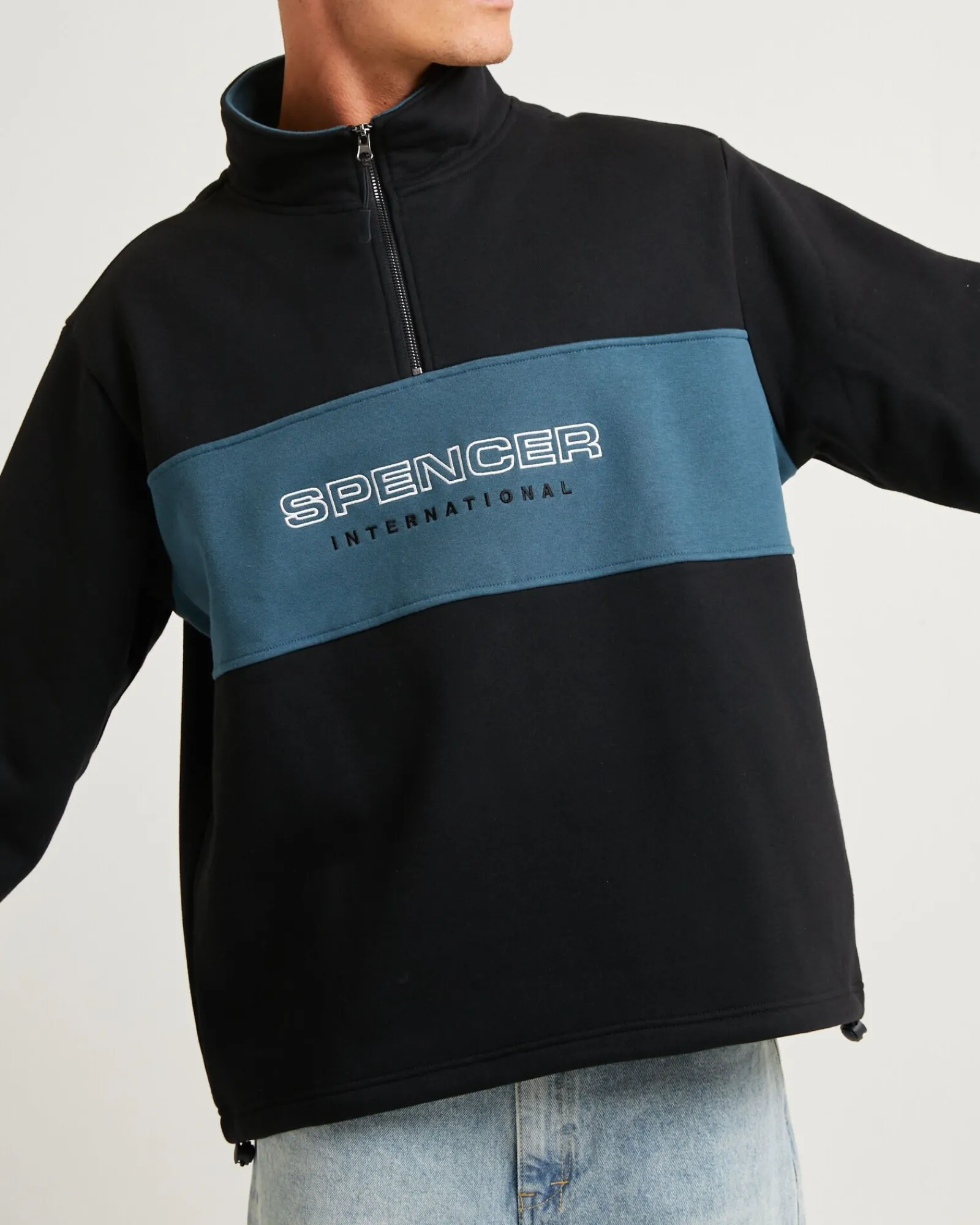 international__zip_jumper_4.webp Flash Sale SPENCER PROJECT International 1/4 Zip Jumper