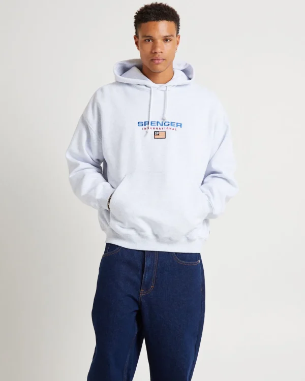 Clearance SPENCER PROJECT International Hoodie Jumper Frost Marle Grey