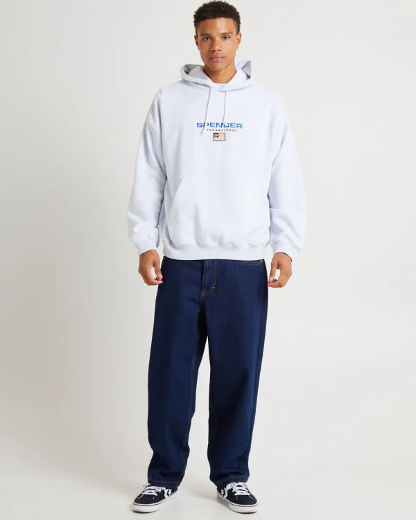 Clearance SPENCER PROJECT International Hoodie Jumper Frost Marle Grey