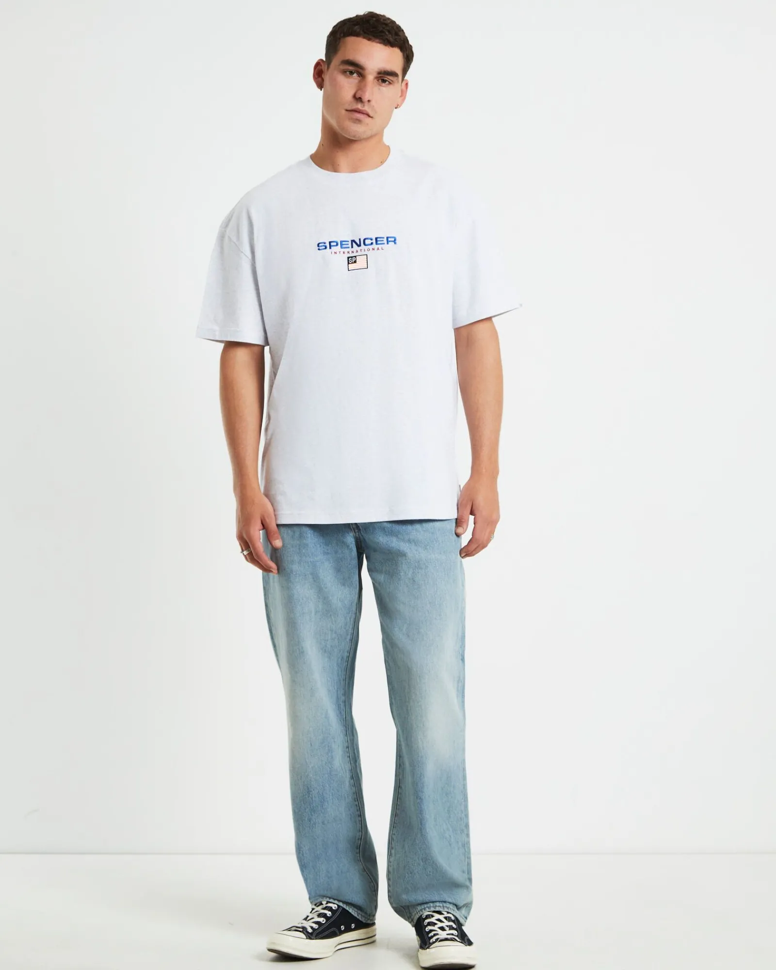 international_tshirt_fros_2.webp Store SPENCER PROJECT International T-Shirt Frost Marle Grey