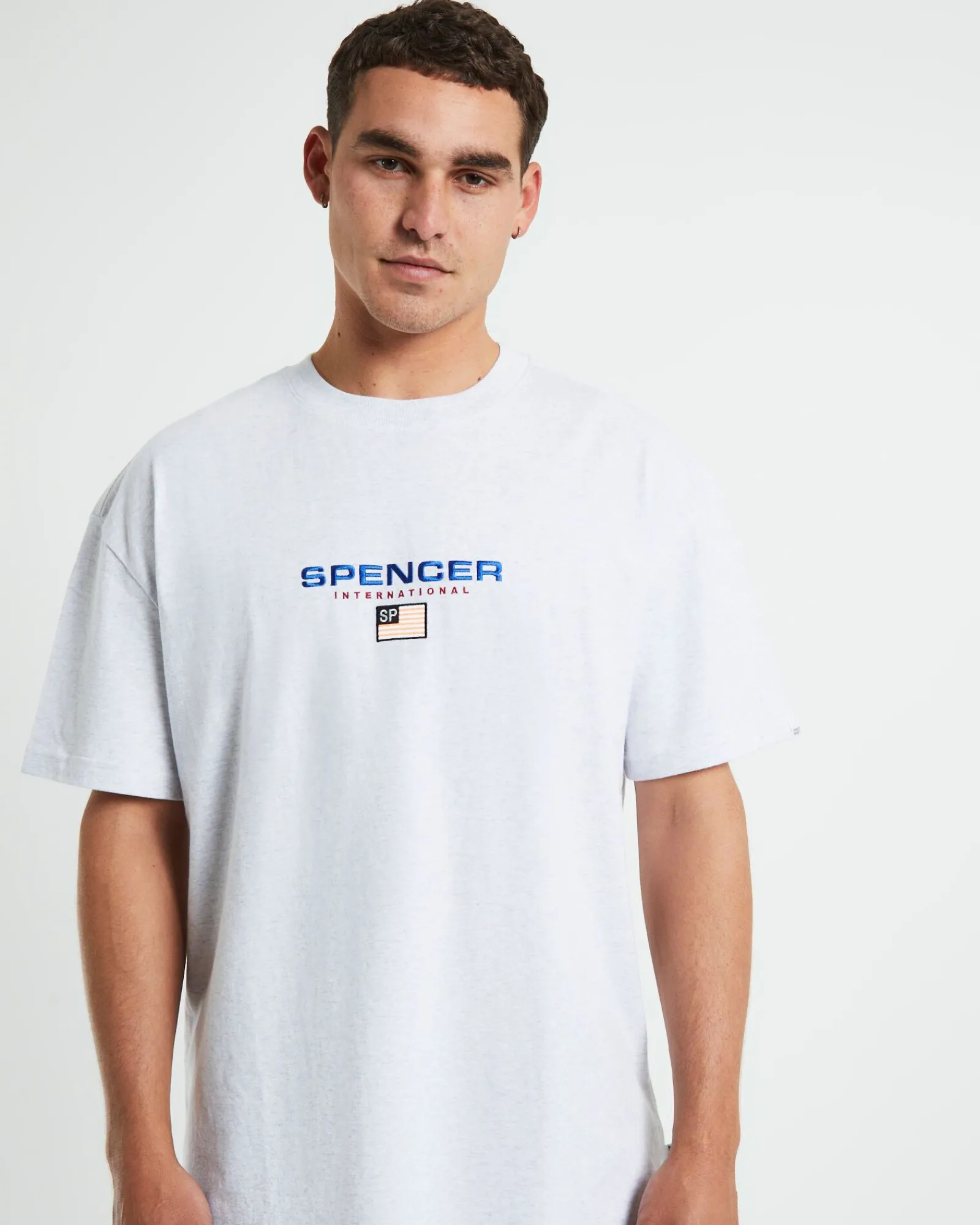 international_tshirt_fros_4.webp Store SPENCER PROJECT International T-Shirt Frost Marle Grey