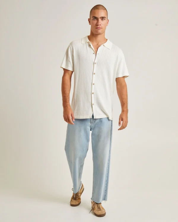 Fashion THE CRITICAL SLIDE SOCIETY Intro Polo Short Sleeve Shirt White