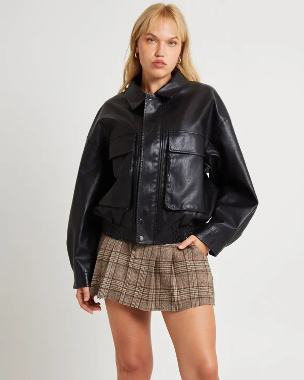 Shop ALICE IN THE EVE Jen Oversized Patch Pocket Jacket